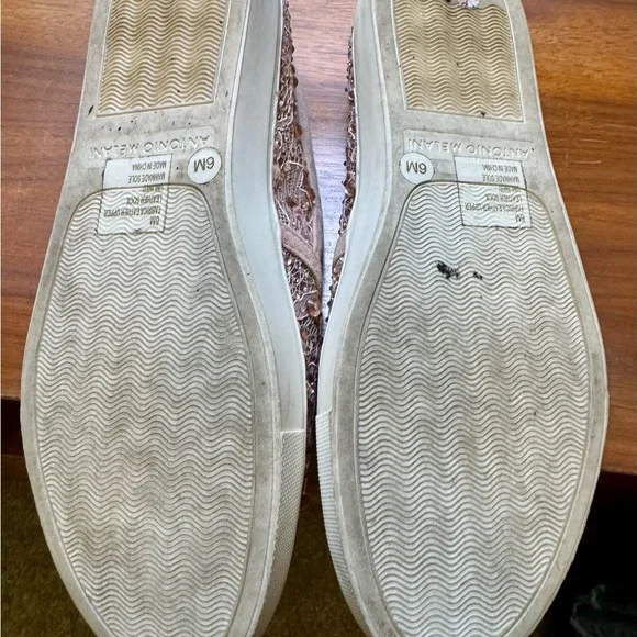 Antonio Melani Lace Rhinestone Pink Slip-On Women's Shoes. Women’s size 6 - Picture 6 of 6